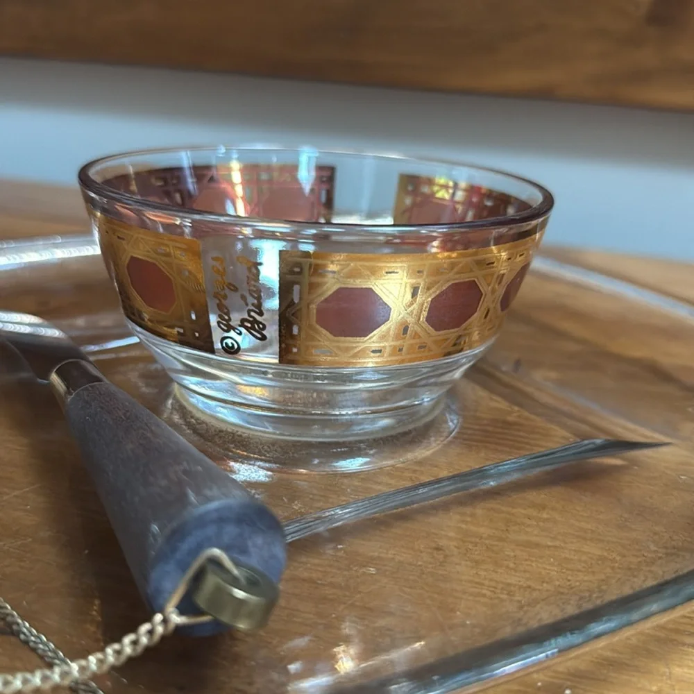 Vintage Georges Briard 22K Overlay Serving Tray